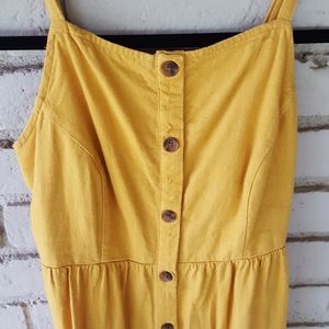 Old Navy Mustard Yellow Jumper Dress 